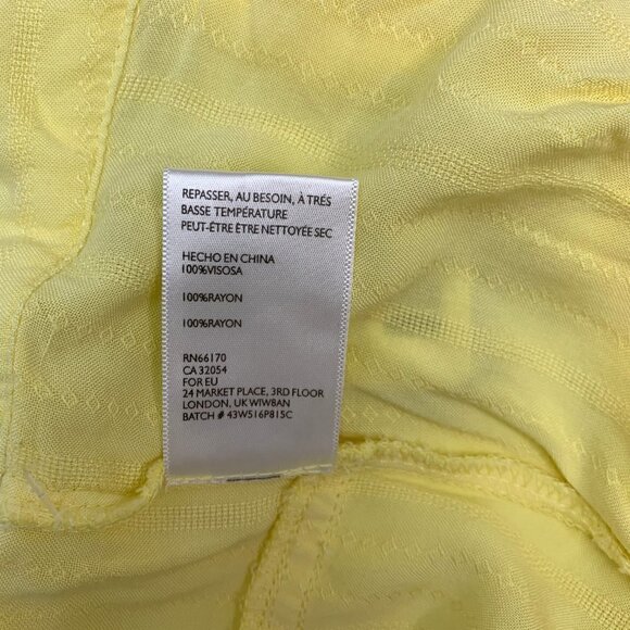 Kimchi Blue Shorts Size 6 NWT Yellow Madeline High Waist Urban Outfitters - Picture 7 of 8